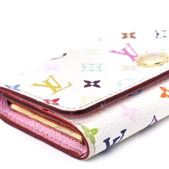 Authentic Louis Vuitton Multicolor Monogram Multicles 4 Key Holder Case White - Picture 7 of 9